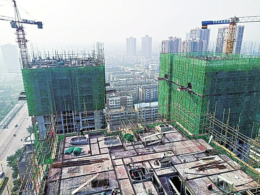 建設(shè)中的龍水五金街片區(qū)棚戶區(qū)改造（一期A地塊）
