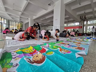 龍崗一小舉行書畫比賽