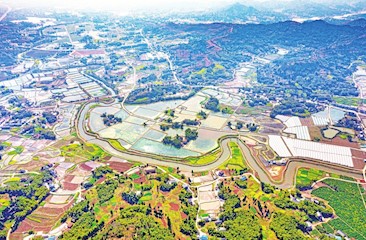 航拍下的鐵山鎮(zhèn)