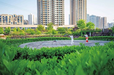 暮春三月公園綠 戶外健身享樂(lè)趣