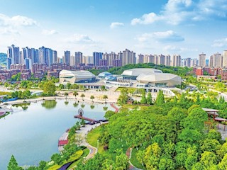 美麗的大足城區(qū)